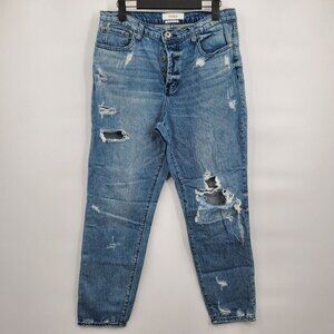 Pistola High Rise Destroyed Button Fly Skinny Jeans Denim Pants Women Size 29